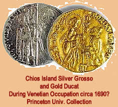 Choitic coins gold and silver grosso and ducat